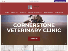 Tablet Screenshot of cornerstone-vet.com